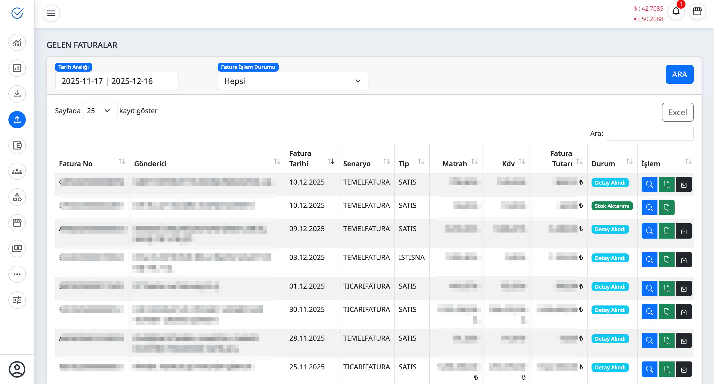 E-Fatura ekran goruntusu 2