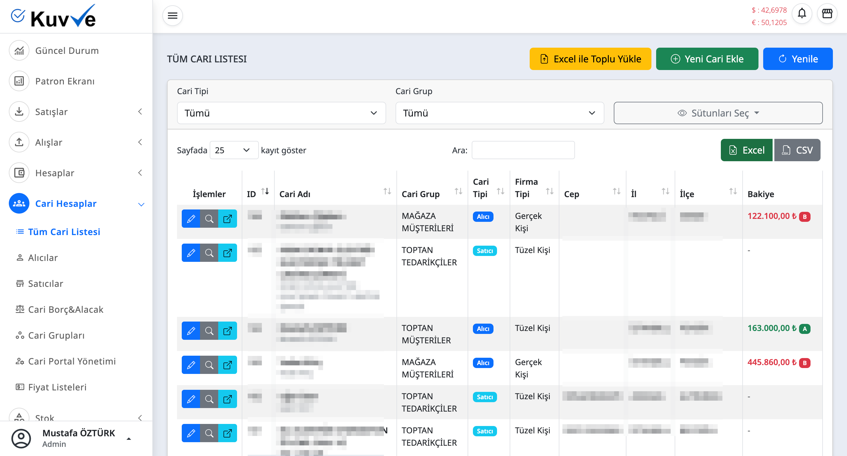 Cari Hesaplar ekran goruntusu 1